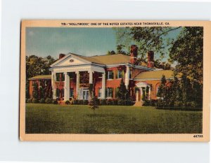 Postcard Hollywood, One Of The Noted Estates, Thomasville, Georgia