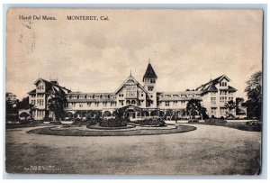 Monterey California Postcard Hotel Del Monte Exterior View c1914 Vintage Antique