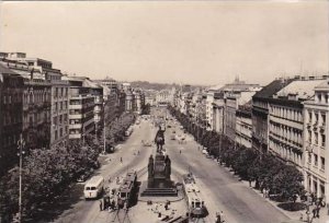 Czech Republic Praha Vaclavske Namesti 1959 Real Photo