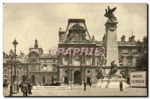 Paris - 1 - Monument Gambetta - Moka Leroux Old Postcard