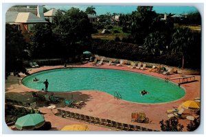 c1960's The Pool At The Bermudiana Hotel Pembroke Bermuda BERM Posted Postcard 