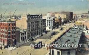 Portage Ave. Winnipeg Canadian Post Card