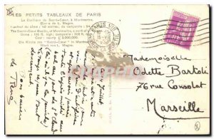 Old Postcard The Small Paintings of Paris La Basilique du Sacre Coeur in Mont...