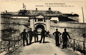 CPA Les Alpes BRIANCON - Entrée du Fort des 3 Tétes (454018)