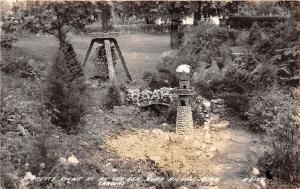 C48/ Aitkin Minnesota Mn Real Photo RPPC Postcard c30s Ak-Sar-Ben Garden