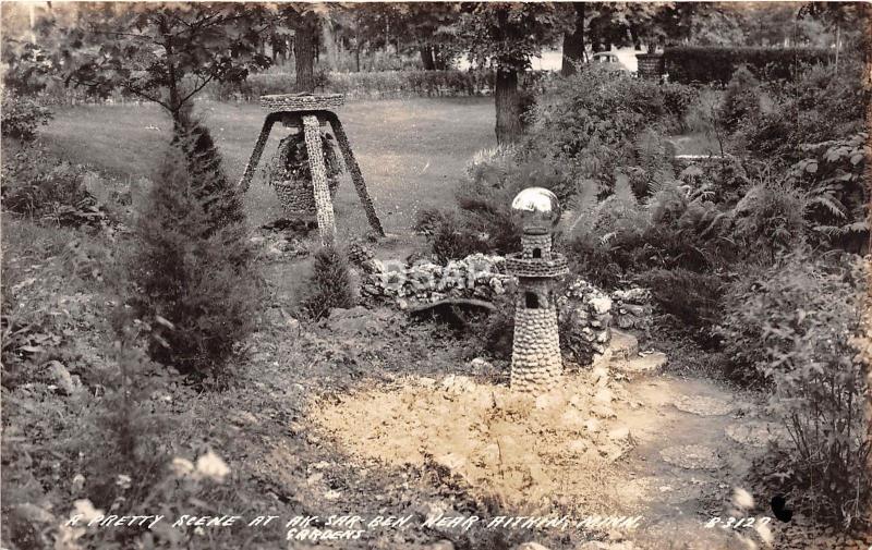 C48/ Aitkin Minnesota Mn Real Photo RPPC Postcard c30s Ak-Sar-Ben Garden