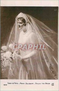 Old Postcard Paris Salon frank salisbury sylvia the bride 6248