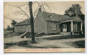 Good Citizenship League Building Flushing New York 1908 postcard