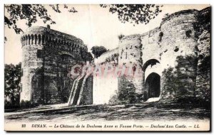 Old Postcard Dinan Chateau de la Duchesse Anne and False Door