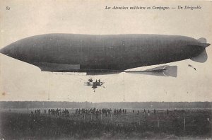 Les Aerostiers Militaires en Campagne Un Dirigeable Zeppelin Unused 