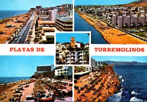 Spain Costa Del Sol Torremolinos Multi Beach Views