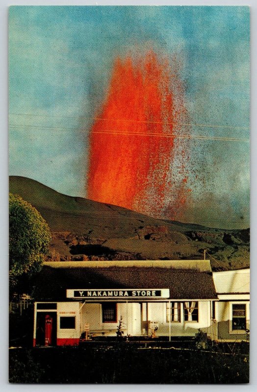 Postcard Hawaii Y Nakamura Store w Volcano