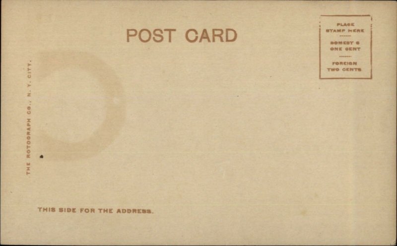 US Navy Battleship USS Charleston c1905 Real Photo Postcard