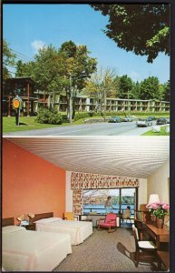 New York LAKE PLACID Lakeside Motor Inn 1 Mirror Lake Drive - Chrome