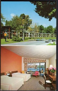 New York LAKE PLACID Lakeside Motor Inn 1 Mirror Lake Drive - Chrome