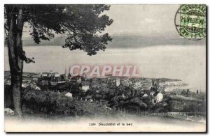 Switzerland - Schweiz - Neuchatel - and the Lake - Old Postcard