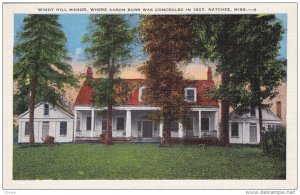 NATCHEZ, Mississippi, 1930-1940´s; Windy Hill Manor