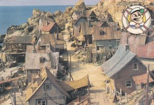 Sweethaven Popeye Village Of Anchor Bay Malta Postcard