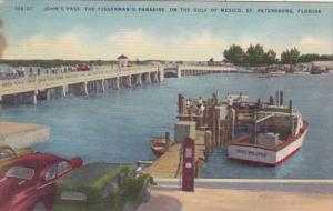 Florida St Petersburg John's Pass Fisherman's Paradise 1950