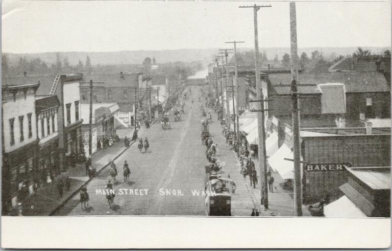 Main Street Snohomish WA Postcard E62