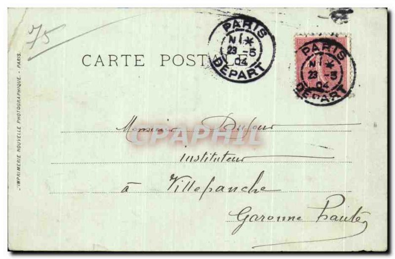 Old Postcard Paris Boulevard of the Italians