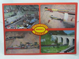 Isle of Wight Model Railway Vintage Multiview Postcard 1985