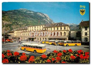 Modern Postcard Brig Bahnhofplatz