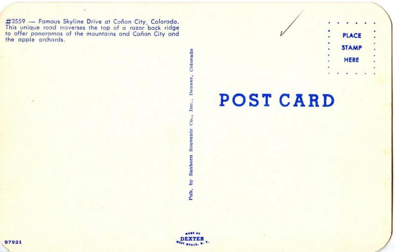 CO - Canon City. Skyline Drive