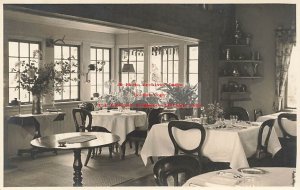 Canada, British Columbia, Sprout Lake, RPPC, Klitsa Lodge, Dining Room Interior