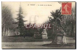 Old Postcard Niort Le Jardin De la Breche