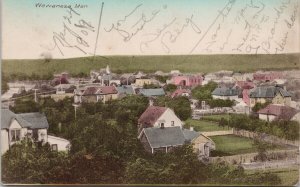 Wawanesa Manitoba Birdseye MB c1909 Methven Man Split Ring Cancel Postcard H31