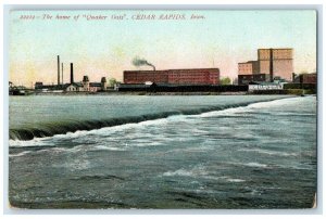 c1910 Home Quacker Oats Exterior Building Cedar Rapids Iowa IA Vintage Postcard