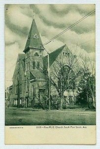 South Fort Smith Arkansas First M.E. Church Postcard Pre-1908 Unposted Front 