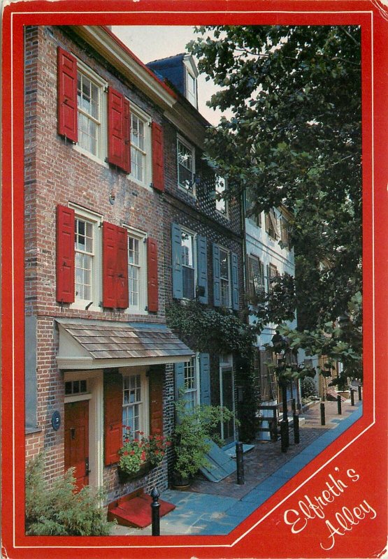 USA Postcard Philadelphia PA Elfreth's Alley