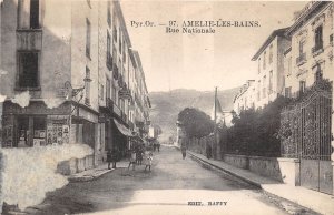 US17 France Pyrenees Orientale Amelie les bains rue nationale Raffy