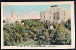 Saskatchewan REGINA Beautiful Victoria Park in Downtown - White Border