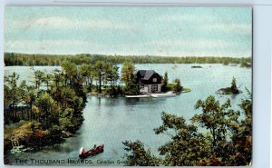 New York NY Bonfield IL Postcard Canadian Group Thousand Islands 1909 Tuck Art