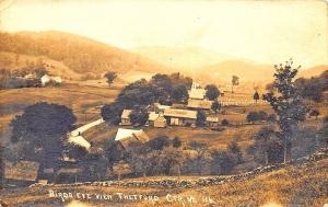 Thetford Center VT Birdseye View RPPC Real Photo Postcard