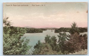PAUL SMITH'S, NY New York ~ UPPER ST. REGIS LAKE c1910s Franklin County Postcard