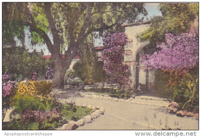 Front Mission Garden and Old Chapel Arches Old Mission San Juan Capistrano Ca...