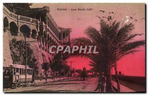 Old Postcard Genova Carso Aurelio Saffi Tramway