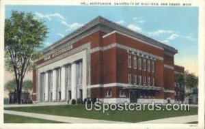 Hill Auditorium, University of Michigan in Ann Arbor, Michigan