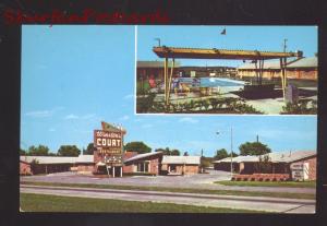 TULSA OKLAHOMA ROUTE 66 WINSTON MOTOR COURT MOTEL VINTAGE POSTCARD