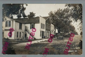 Cordova ILLINOIS RPPC c1910 MAIN STREET Stores nr Fulton Moline Prophetstown IL