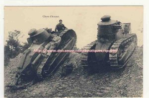 Tanks Tanks d & # 39assaut Animation Old Postcard