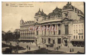Old Postcard Antwerp Flemish Théâtre Lyrique