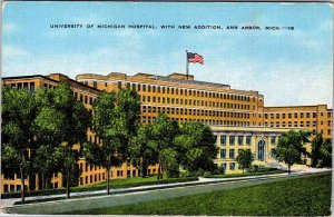 Postcard HOSPITAL SCENE Ann Arbor Michigan MI AM2613