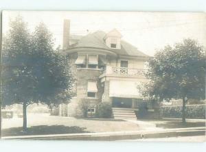 rppc Pre-1920's Architecture BEAUTIFUL HOUSE WITH CIRCULAR TURRET AC7983