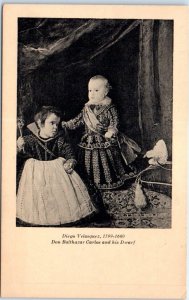 Postcard - Don Balthazar Carlos and his Dwarf By Diego Velazquez