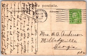 1937 Grindelwald - Kirche Und Viescherhorner Switzerland Posted Postcard